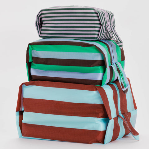 BAGGU 3D Zip (Vacation stripe mix)