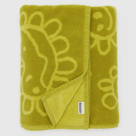 BAGGU Bath Towel (Flower Patch)