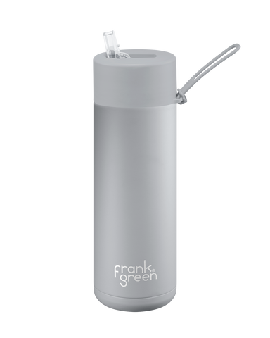 FrankGreen: Ceramic Bottles Harbor Mist 20oz/595ml (Straw Lid)