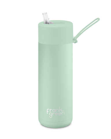 FrankGreen: Ceramic Bottles Mint Gelato 20oz/595ml (Straw Lid)