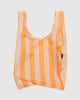 BAGGU Standard Reusable Bag (Tangerine Wide Stripe)