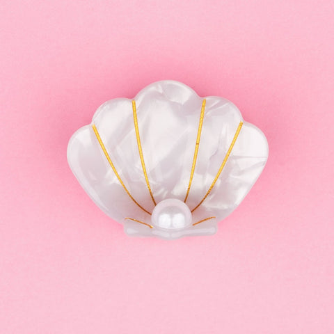 Mini Hair Claw (Scallop Shell)
