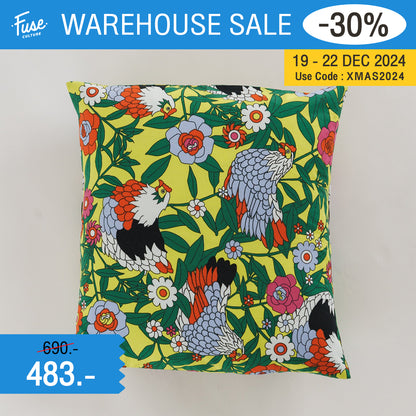 Throw Pillow Case - Rose Hen