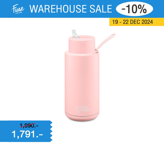 FrankGreen: Ceramic Bottles Blushed 34oz (Straw Lid)