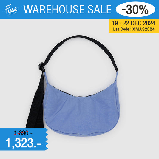 Small Crescent Nylon Bag (Cornflower)