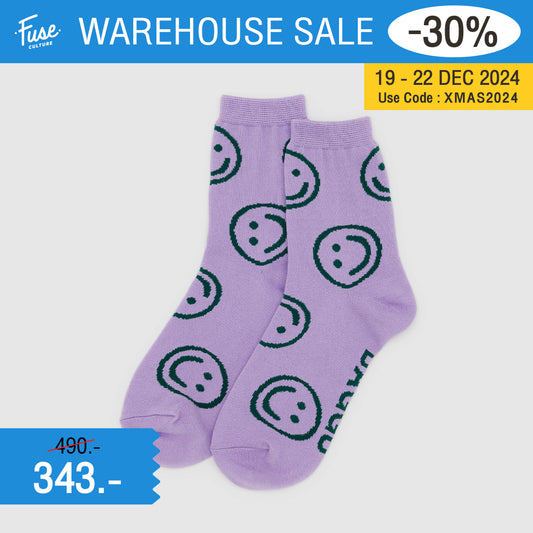 Crew Socks (Lavender Happy)