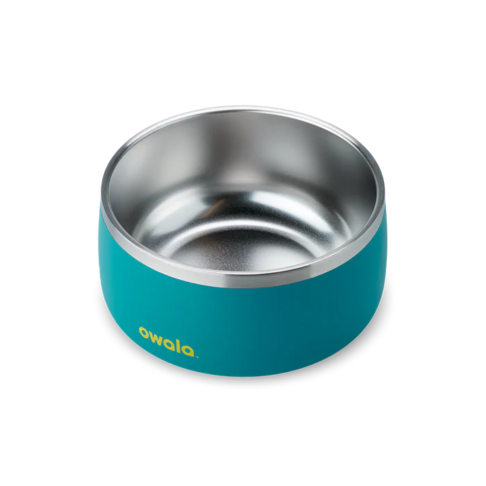 Pet Bowl 24/48oz Stainless Steel - Turquoise & Caicos