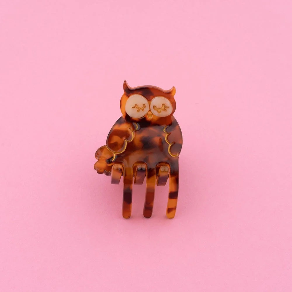 Coucou Suzette Mini Hair Claw (Owl)