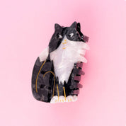 Hair Claw (Black & White Cat)