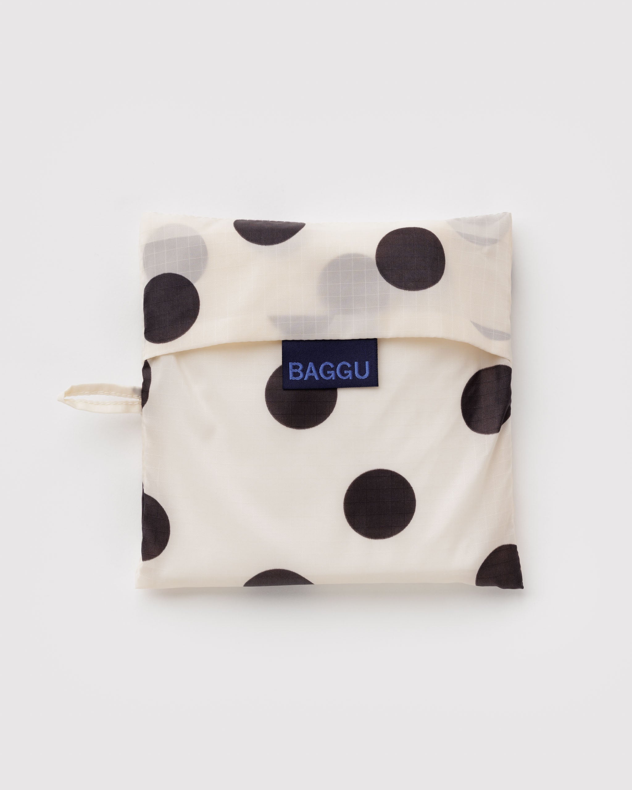 BAGGU Big (Cream and Black Polka Dot)