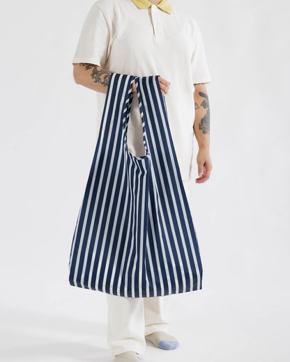 Big Baggu (Navy Stripe)