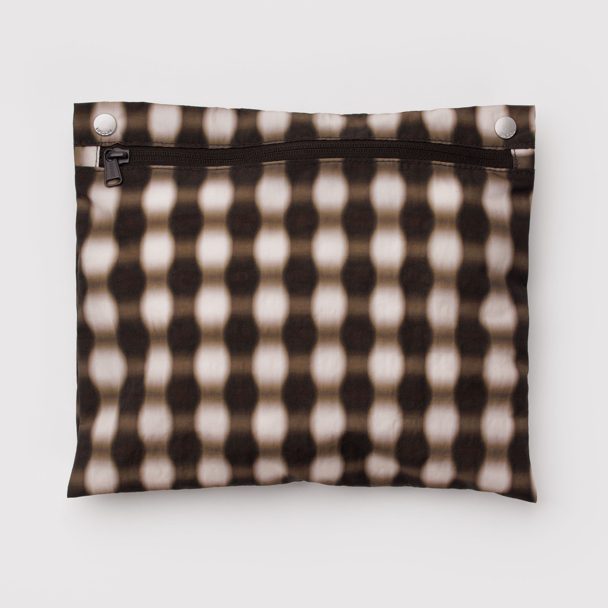 BAGGU Cloud Carry On Bag (Blurred Gingham Brown)