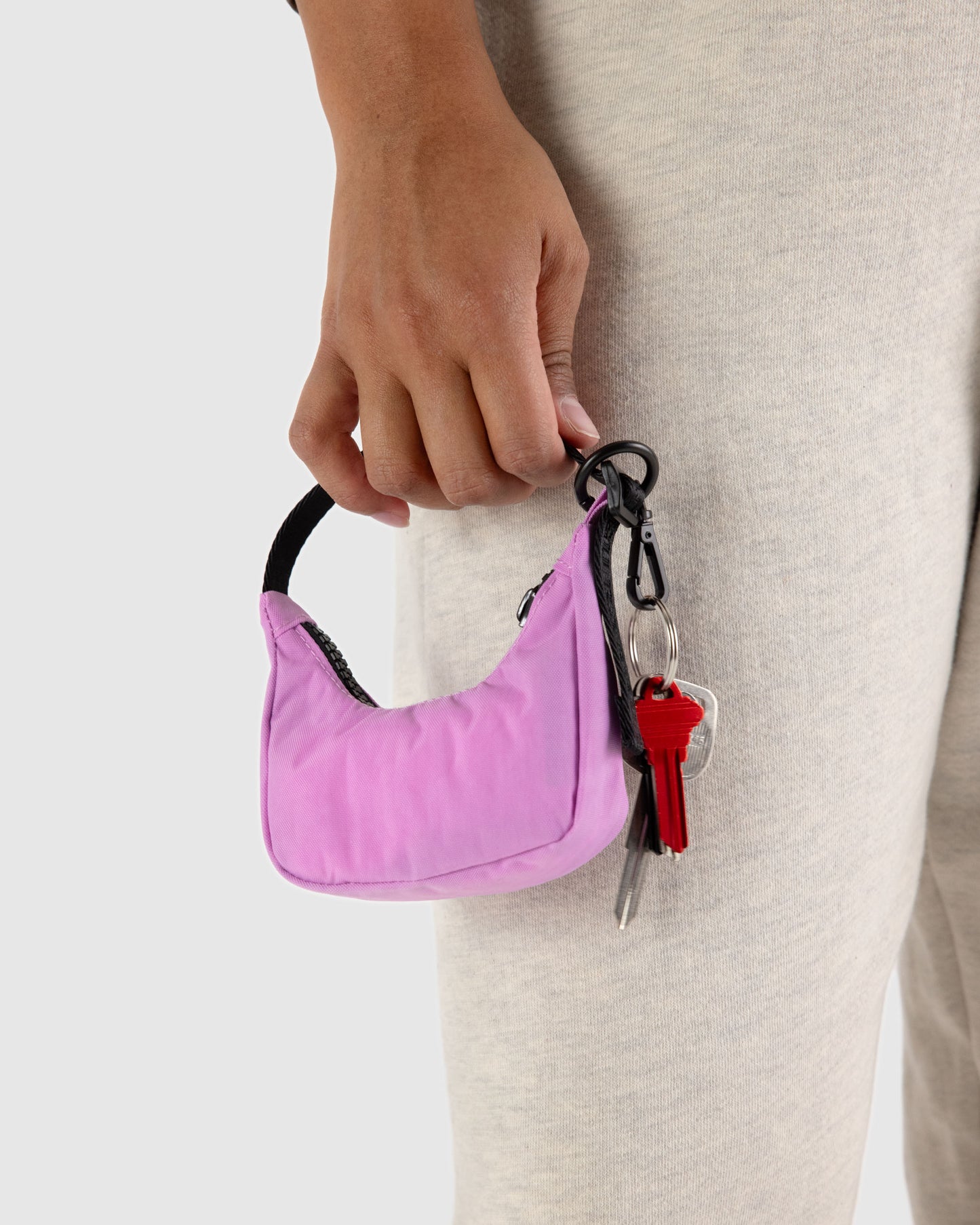 BAGGU Crescent Bag Charm (Peony)