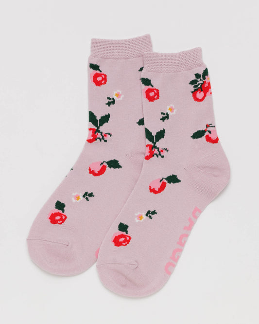 Crew Socks (Needlepoint Apple)