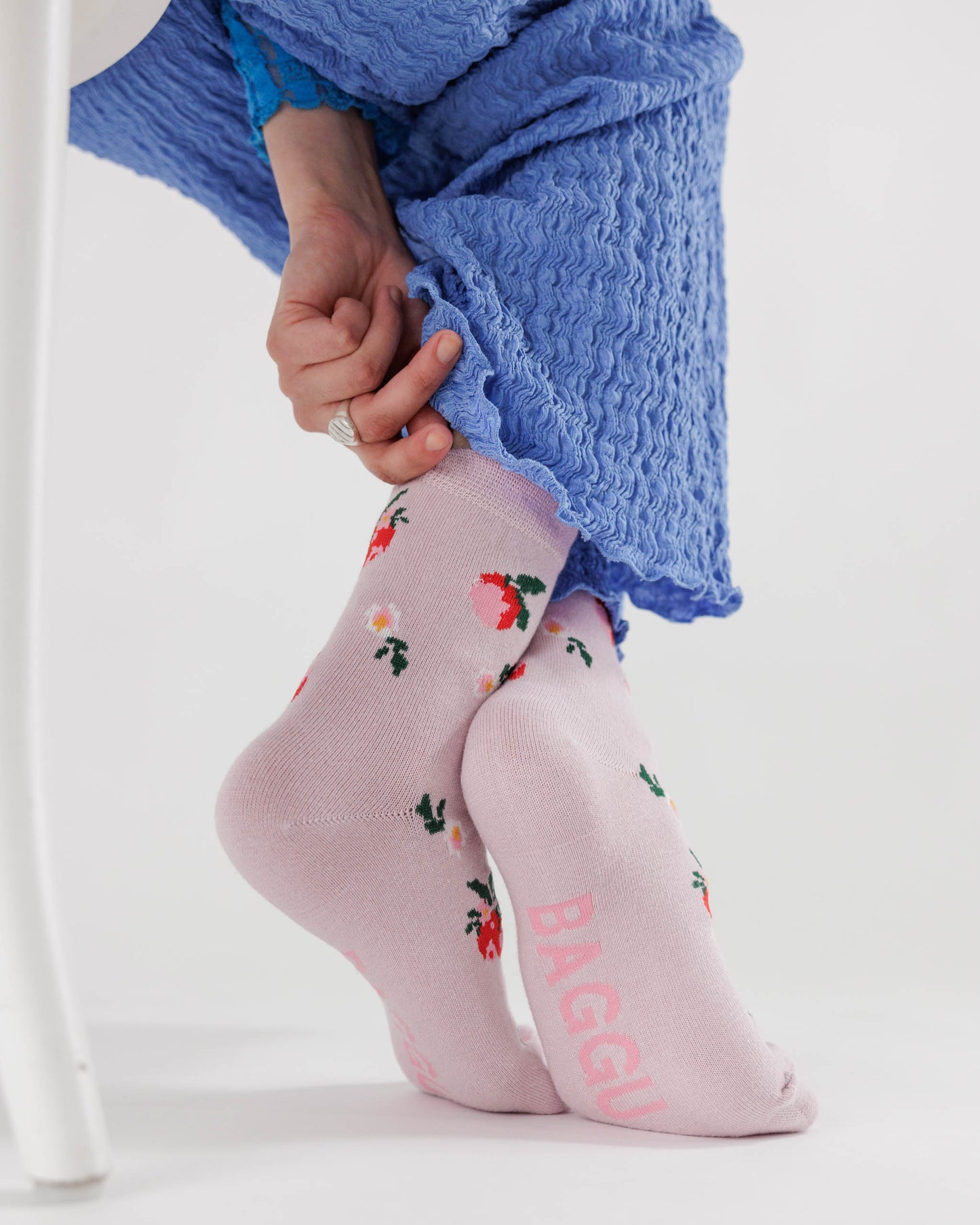 Crew Socks (Needlepoint Apple)