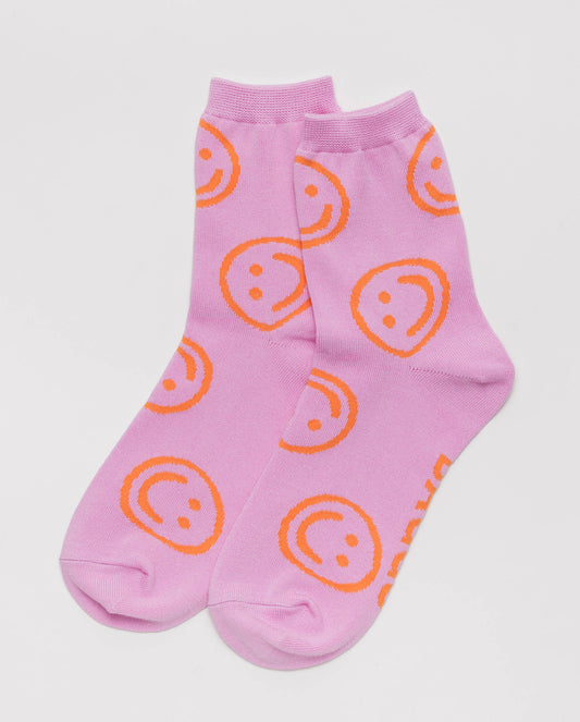 Crew Socks (Peony Happy)