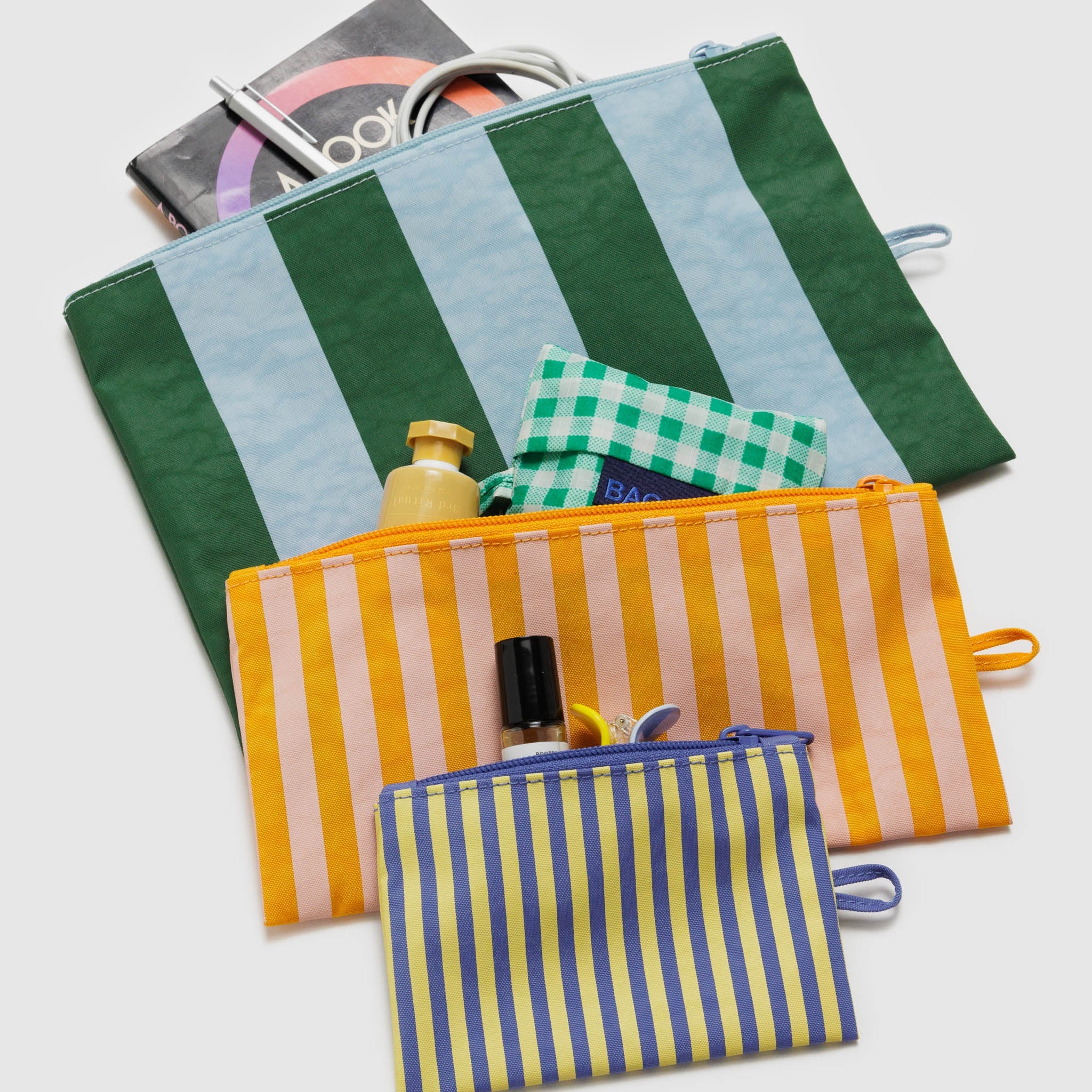 ชุดกระเป๋าแบน BAGGU (Hotel Stripe) 