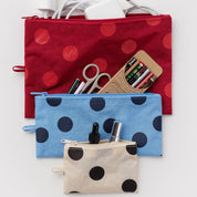 BAGGU Flat Pouch Set (Polka Dot Mix)