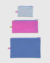BAGGU Flat Pouch Set (Vacation Colorblock)