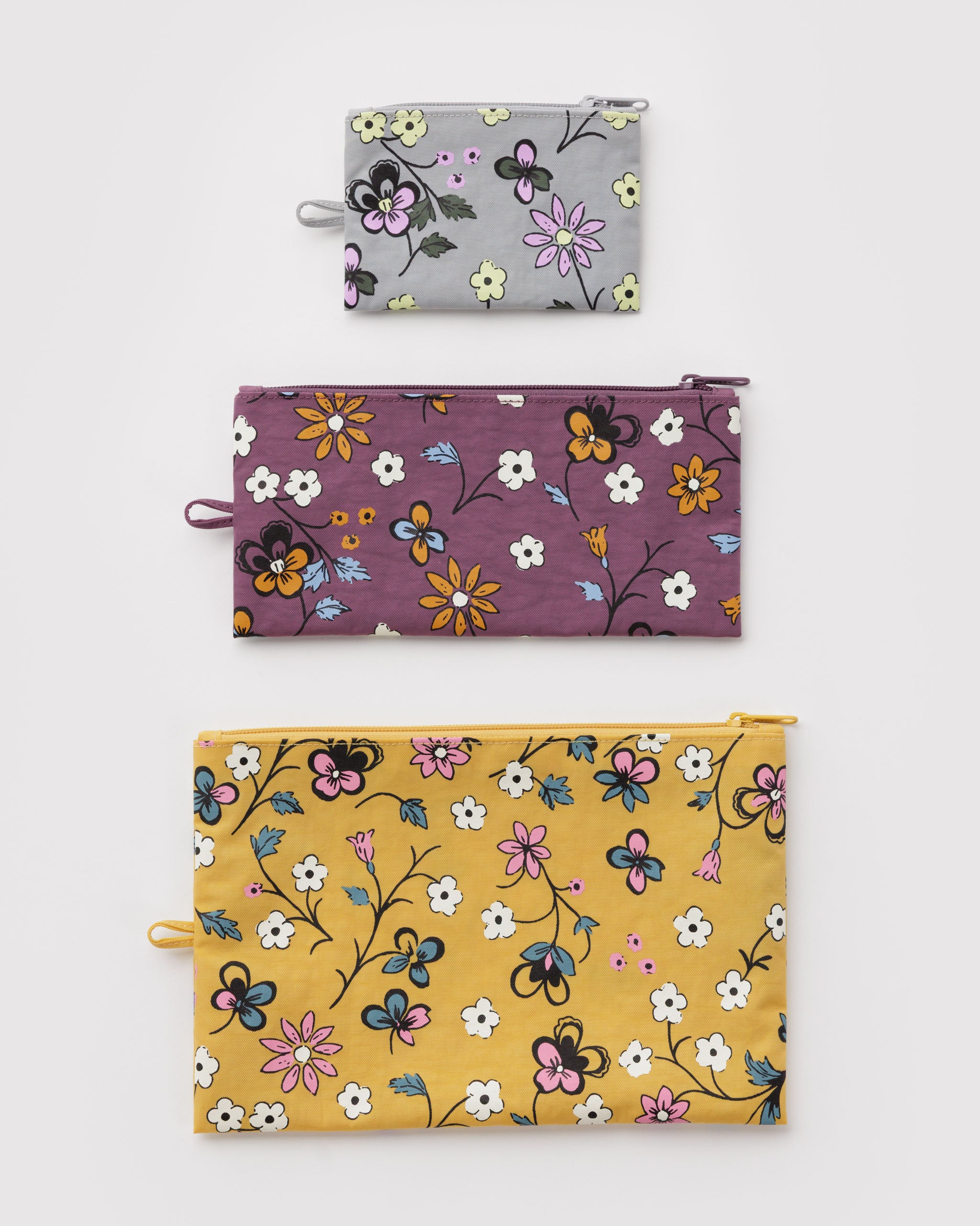 BAGGU Flat Pouch Set (Wildwood Mix)