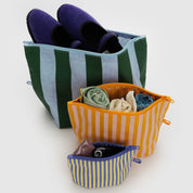 BAGGU Go Pouch Set (Hotel Stripes)