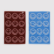 BAGGU Hand Towel Set of 2 (Sky Blue and Blush Happy)