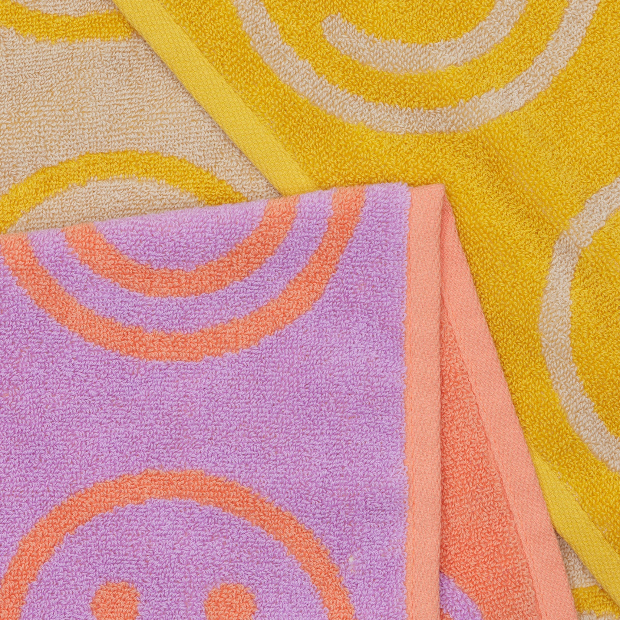 BAGGU Hand Towel Set of 2 (Happy Lilac Marigold)