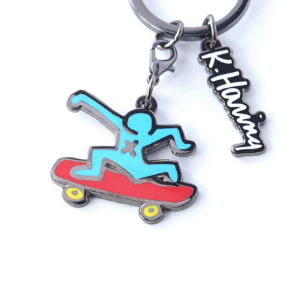 Pintrill KEITH HARING - Skateboarder Keychain