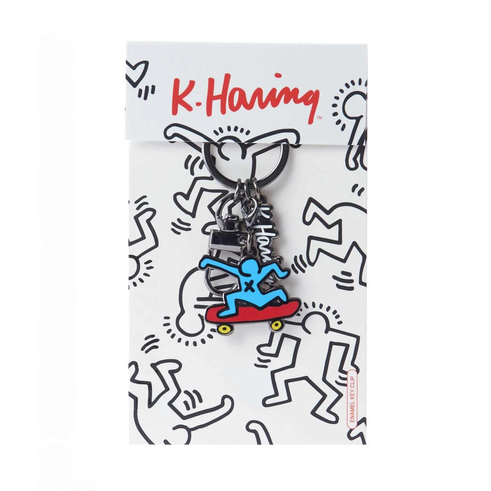 Pintrill KEITH HARING - Skateboarder Keychain