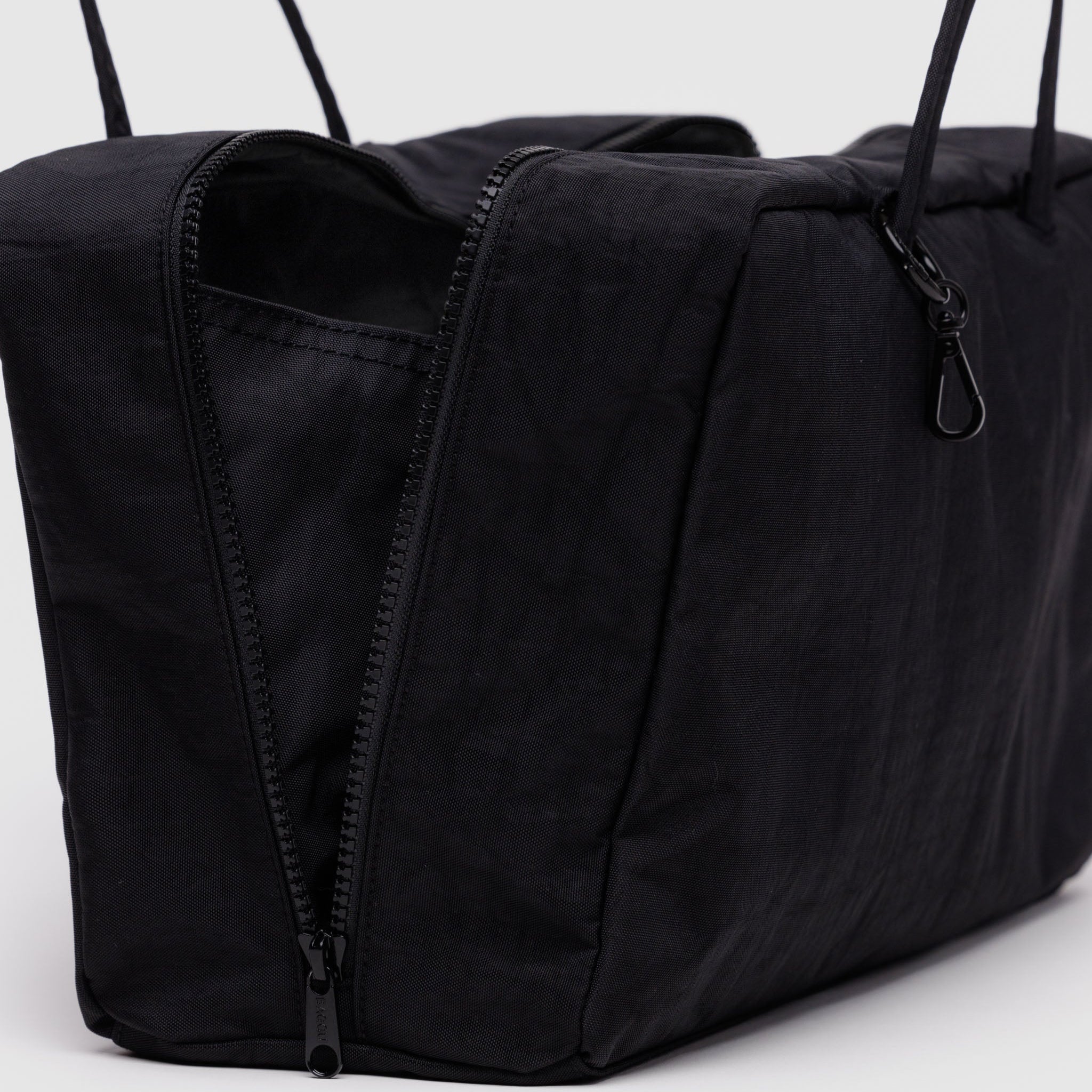 BAGGU Medium Nylon Bowler Bag (Black)