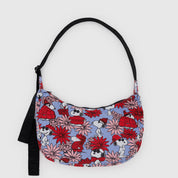 BAGGU Medium Crescent Bag (Floral Snoopy)