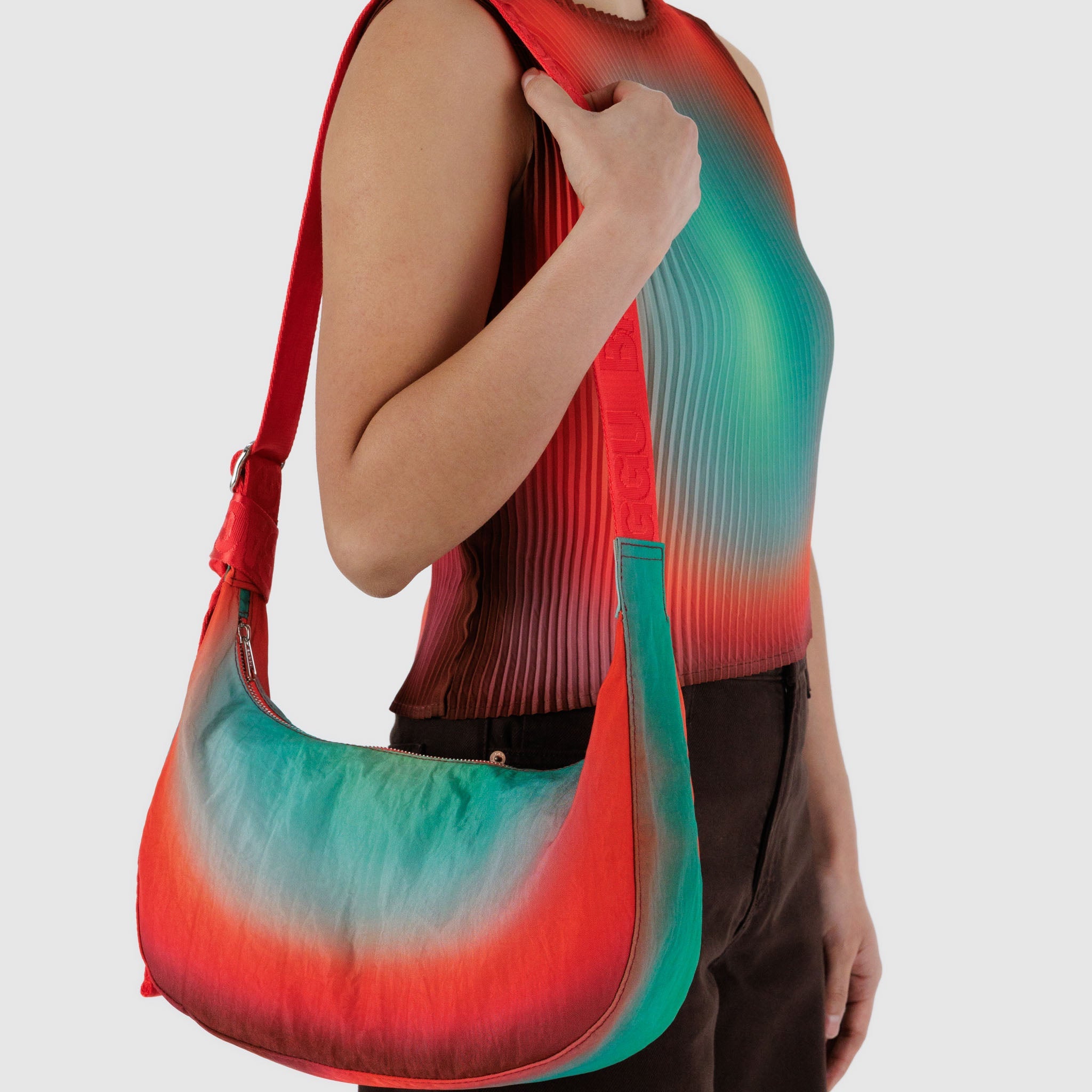 BAGGU Medium Crescent Bag (Rain)