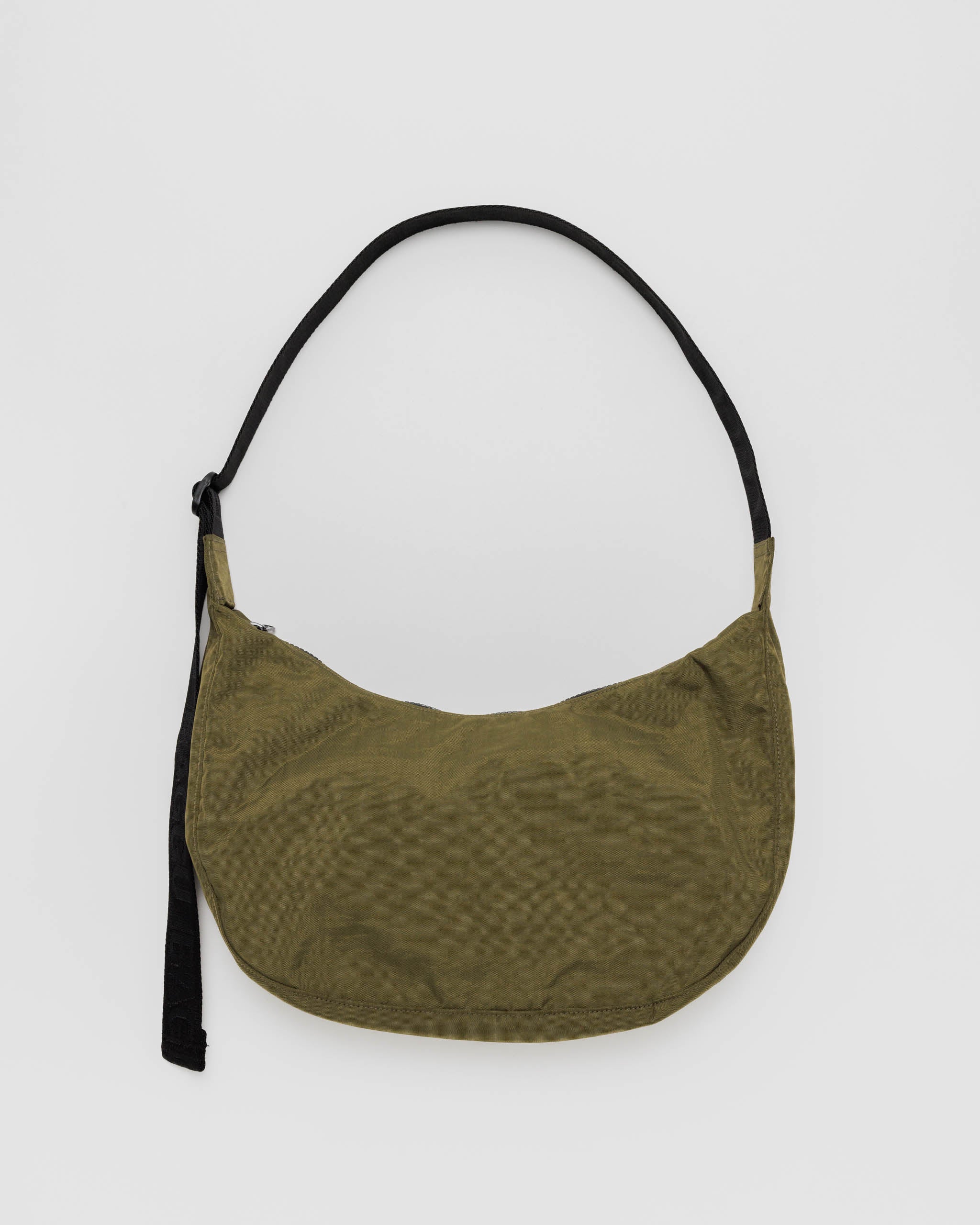Medium Crescent Nylon Bag (Seaweed)