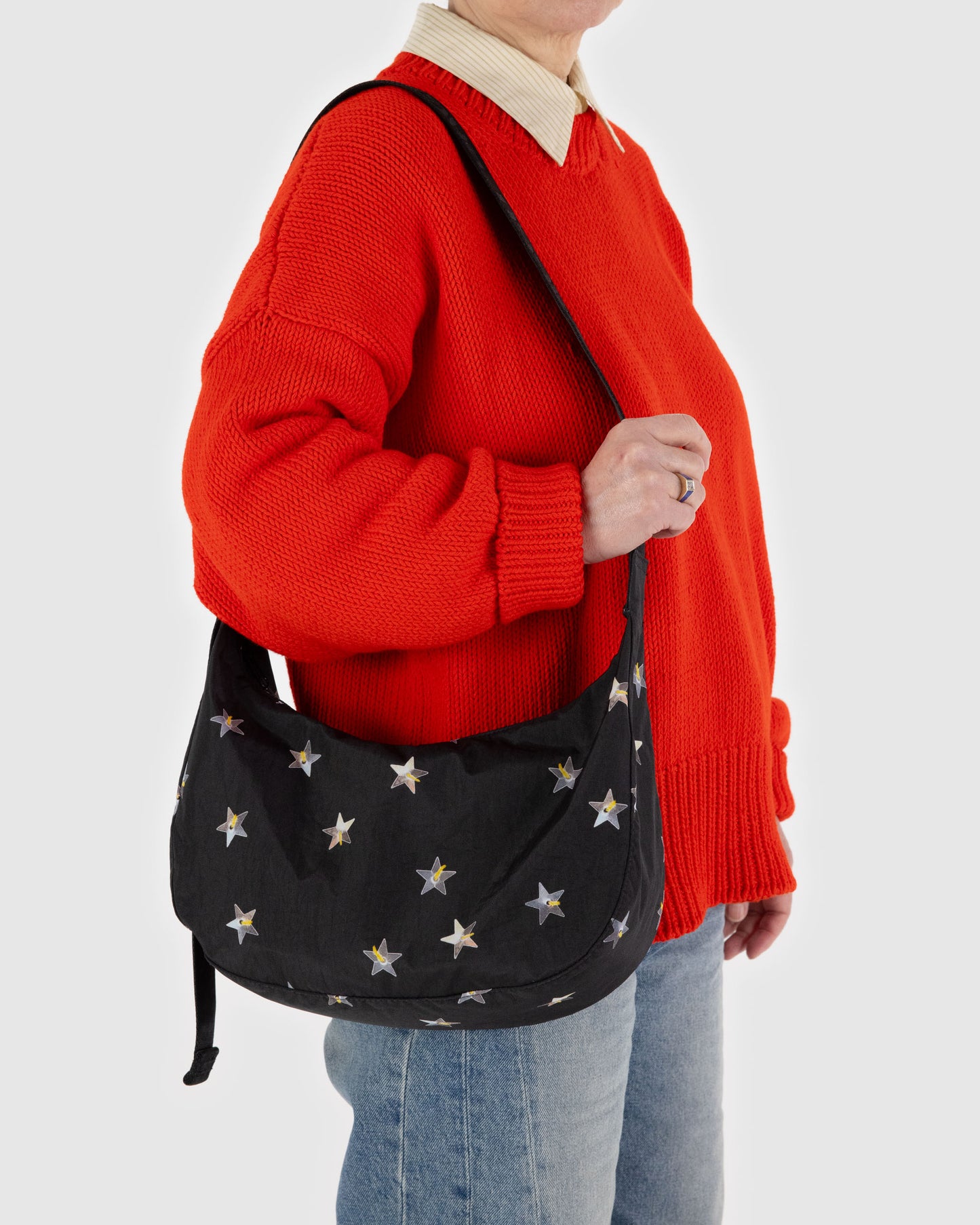 Medium Crescent Bag (Stars)