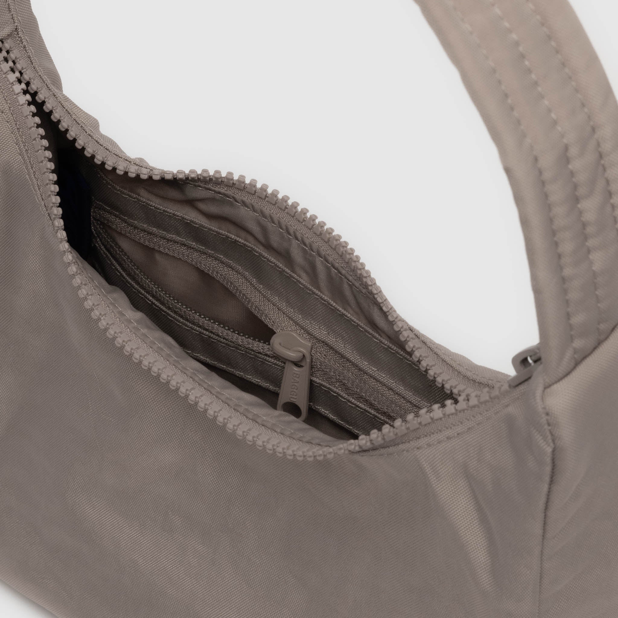 BAGGU Mini Nylon Shoulder Bag (Dove)