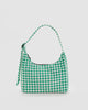 Mini Nylon Shoulder Bag (Green Gingham)