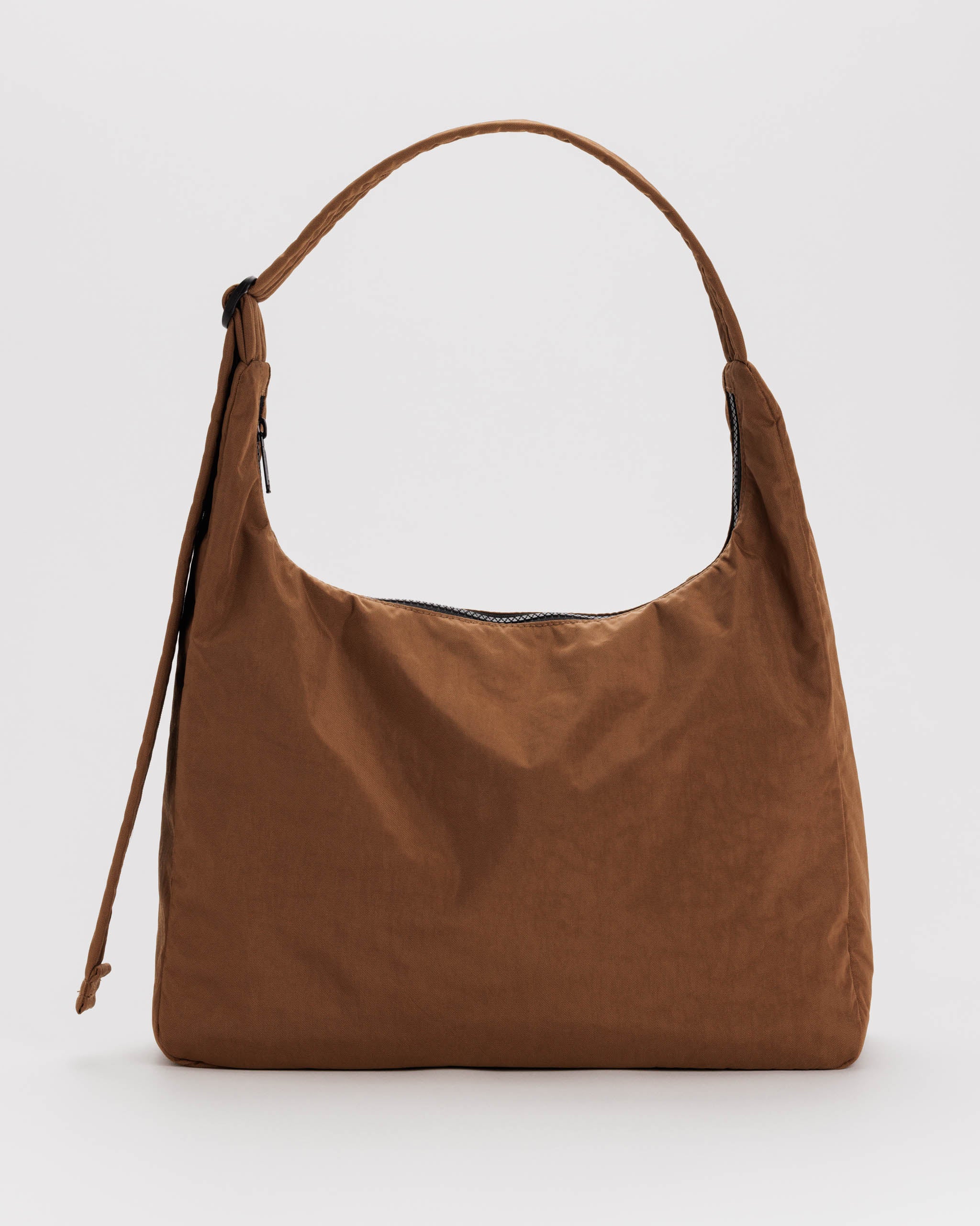 Nylon Shoulder Bag (Brown)