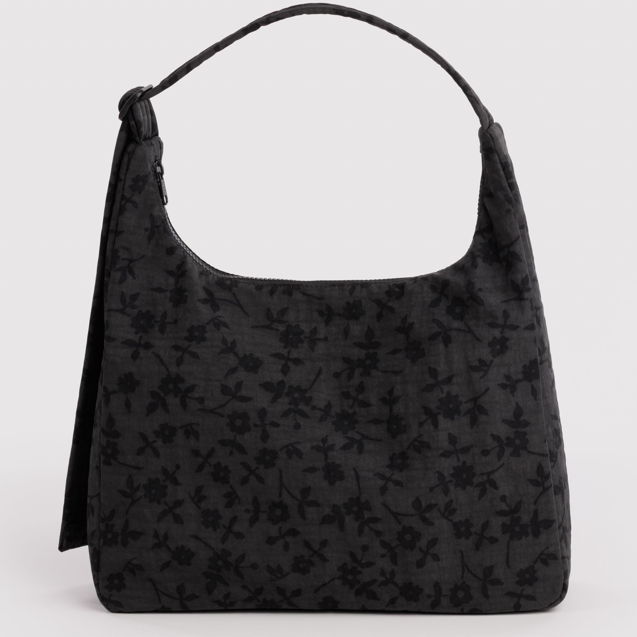 BAGGU Nylon Shoulder Bag (Charcoal Ditsy Floral)