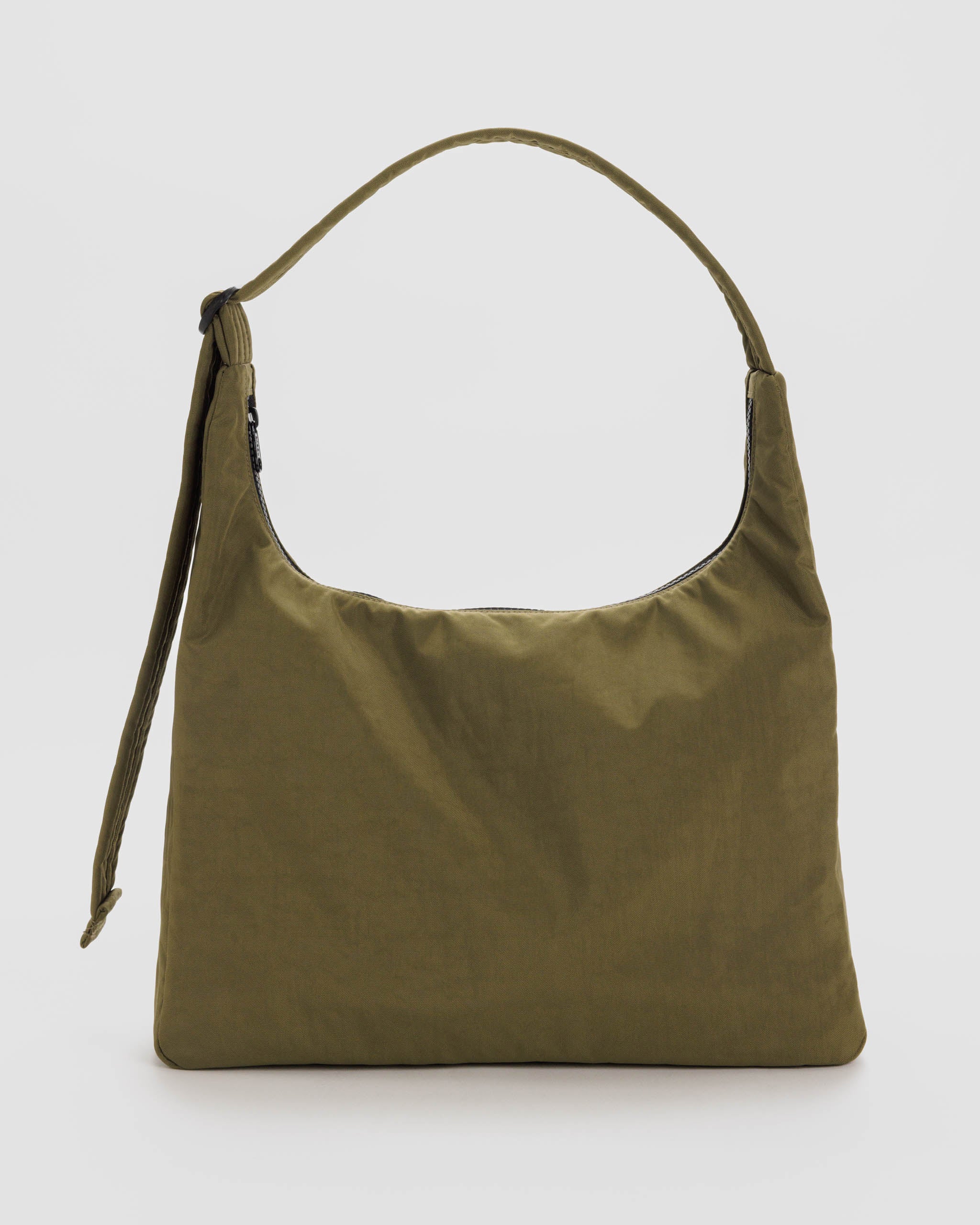 Nylon Shoulder Bag - Seaweed