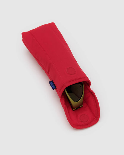 BAGGU Puffy Glasses Sleeve (Candy Apple)