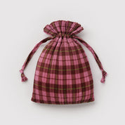 BAGGU Pleated (Azalea Pink Tartan)