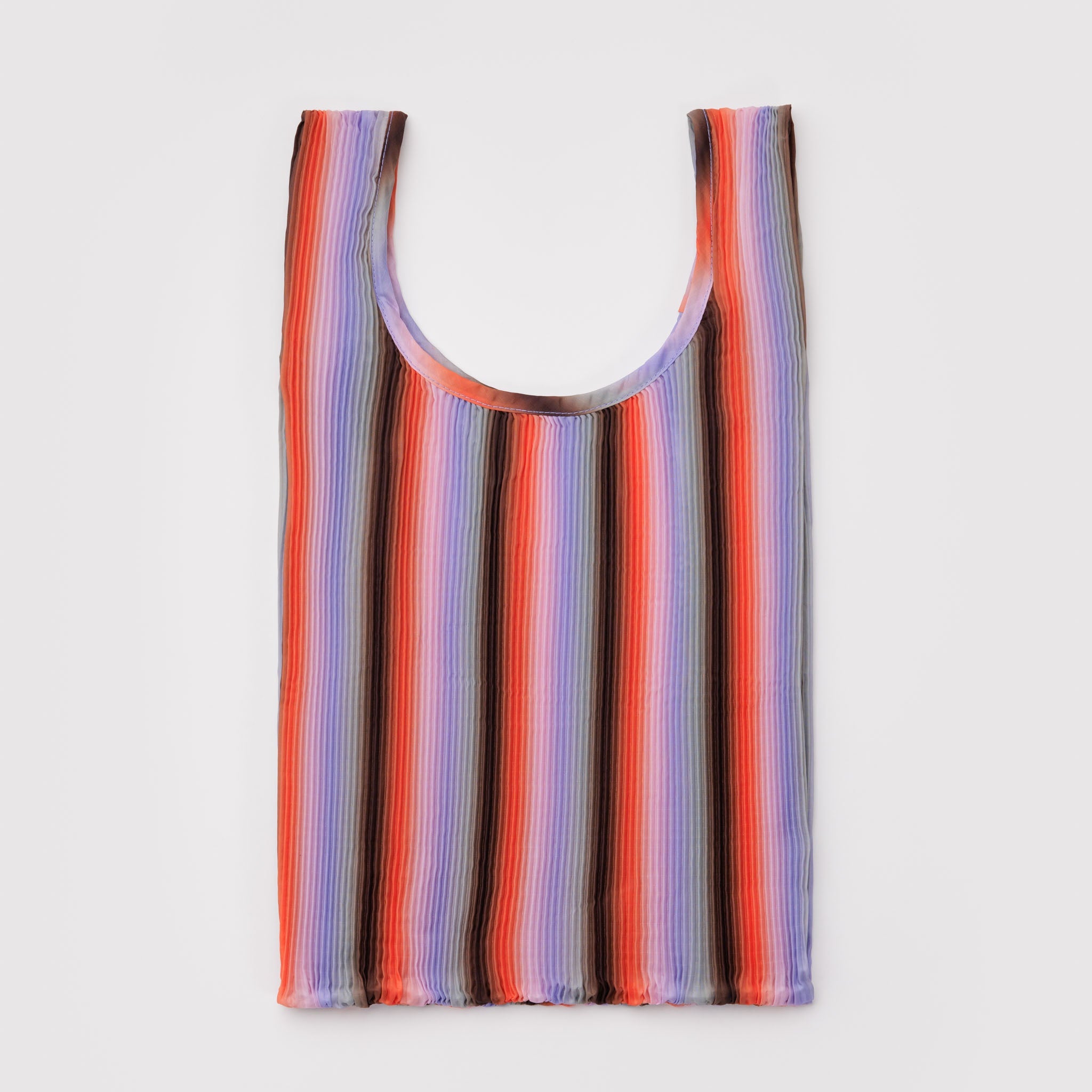 BAGGU Pleated (Gradient Stripe Poppy & Lilac)