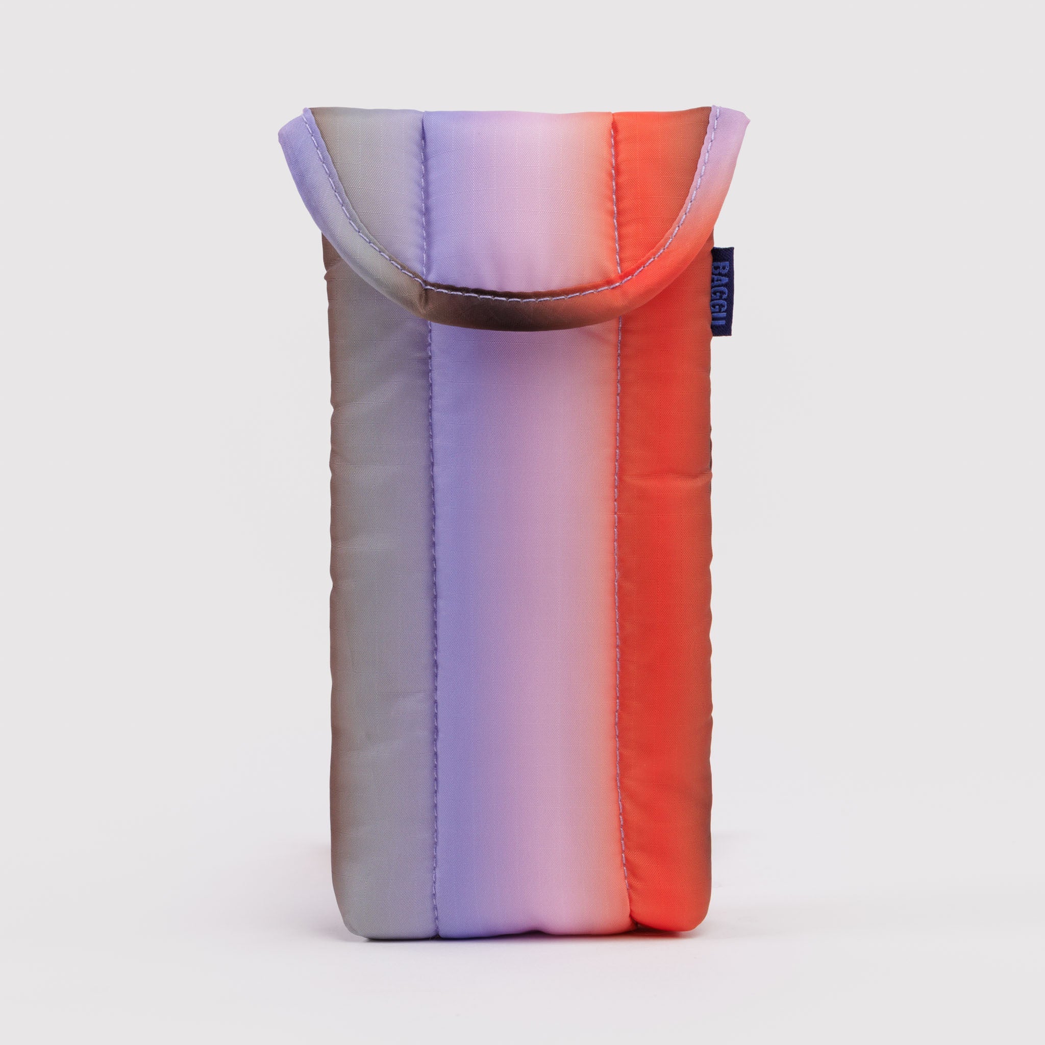 BAGGU Puffy Glasses Sleeve (Gradient Stripe Poppy & Lilac)
