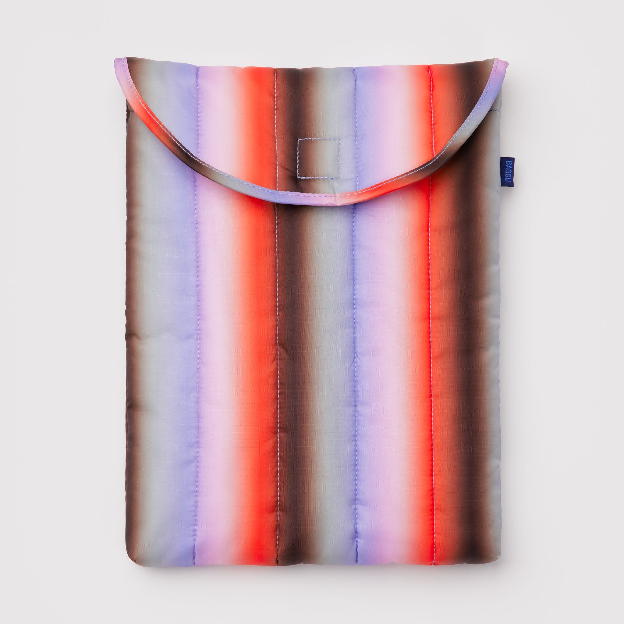 BAGGU Puffy Laptop Sleeve 13/14"- 16" (Gradient Stripe Poppy & Lilac)