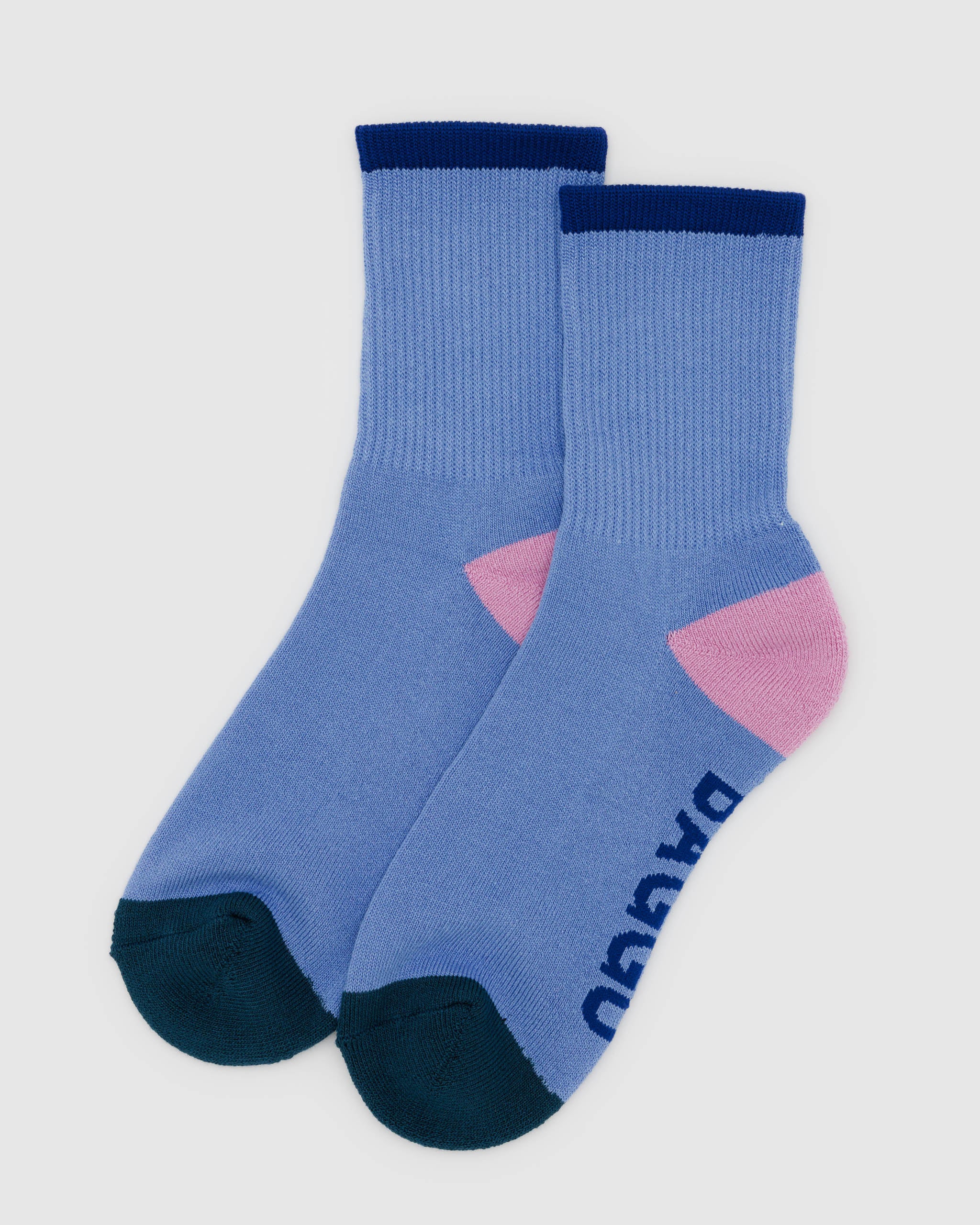 Ribbed Socks (Cornflower Mix)