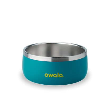 Pet Bowl 24/48oz Stainless Steel - Turquoise & Caicos