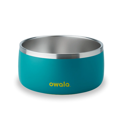 Pet Bowl 24/48oz Stainless Steel - Turquoise & Caicos