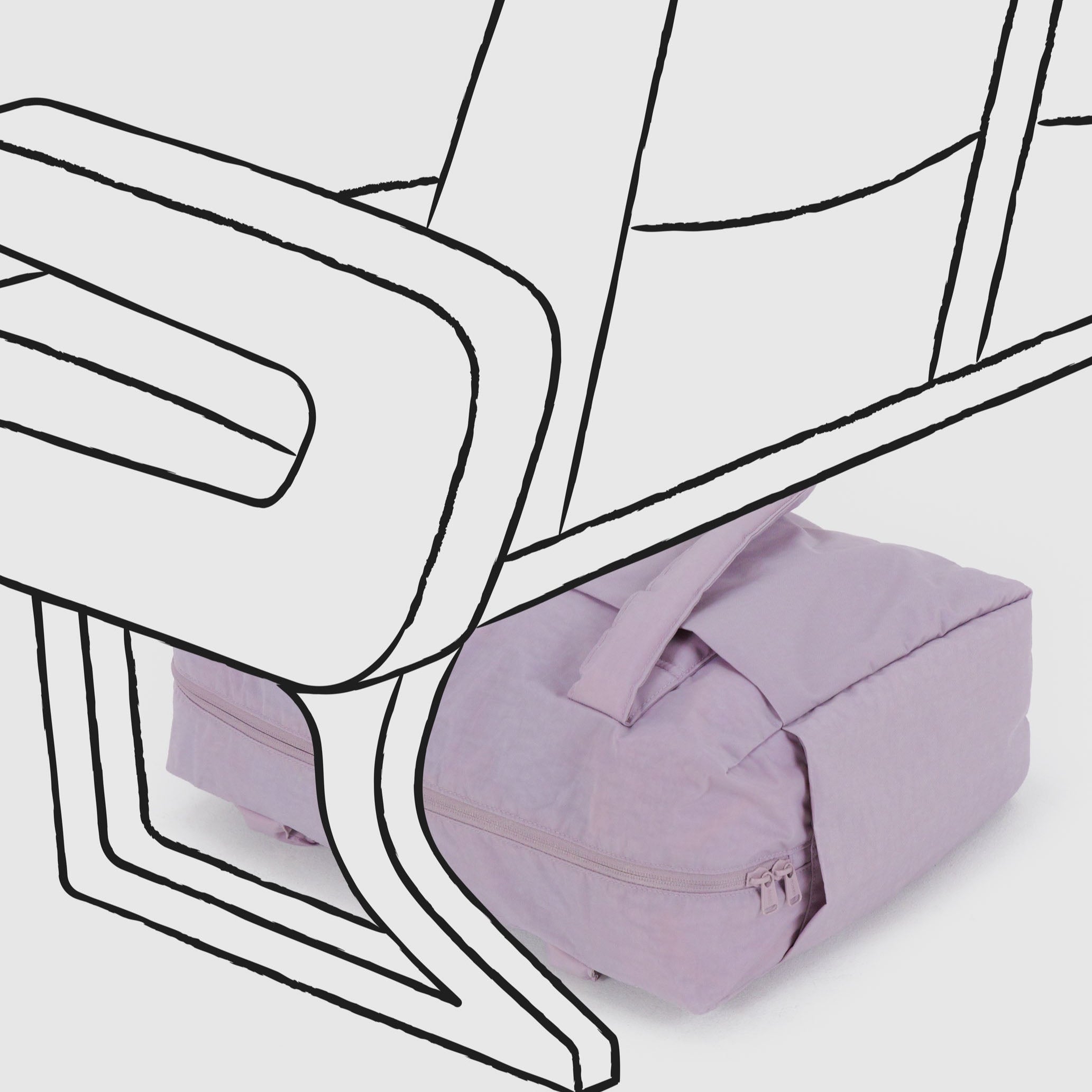 BAGGU Small Cloud Carry-On (Dusty Pink)