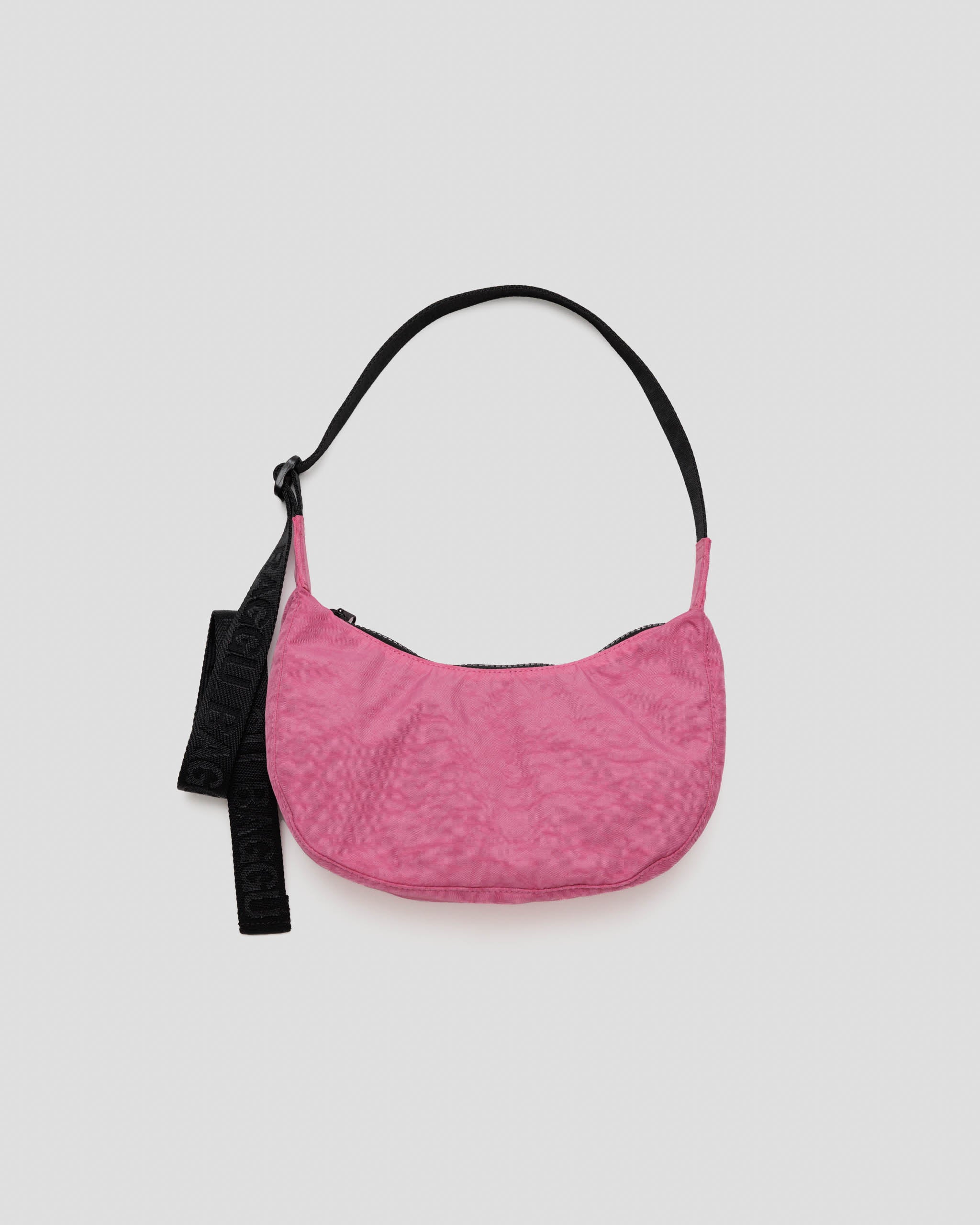 Mini Crescent Nylon Bag - Azalea Pink