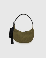 Mini Crescent Nylon Bag - Seaweed